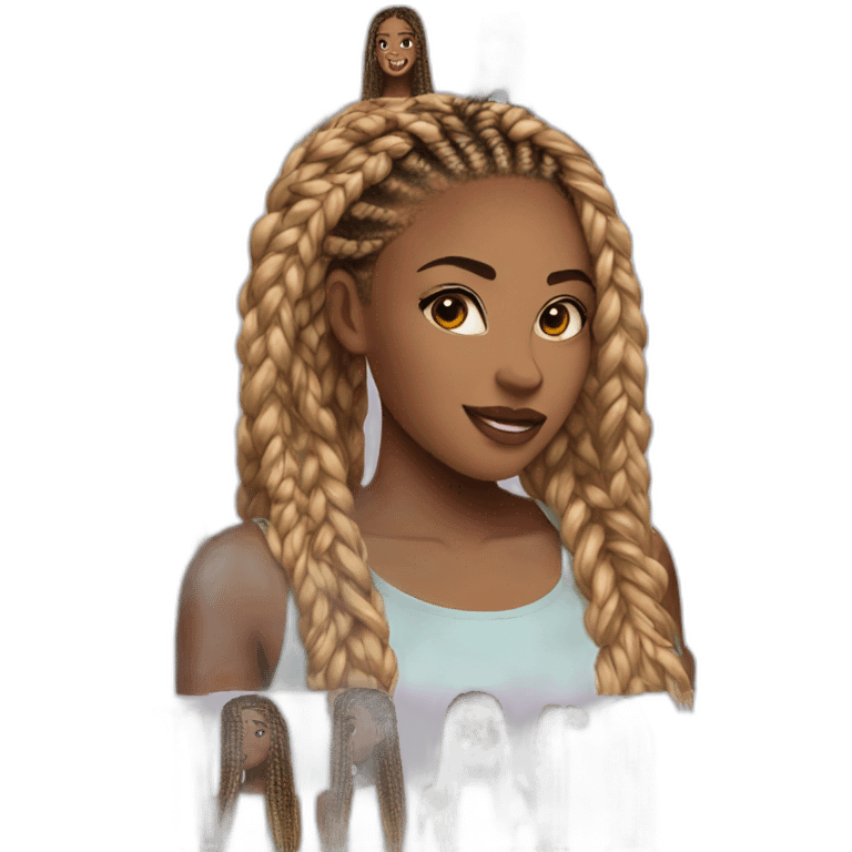 box braids emoji