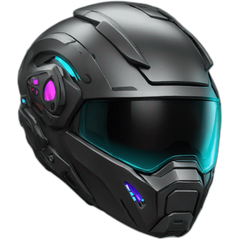 cyberpunk motorcycle helmet emoji