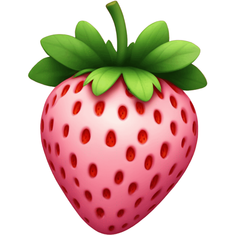 Pink strawberry emoji