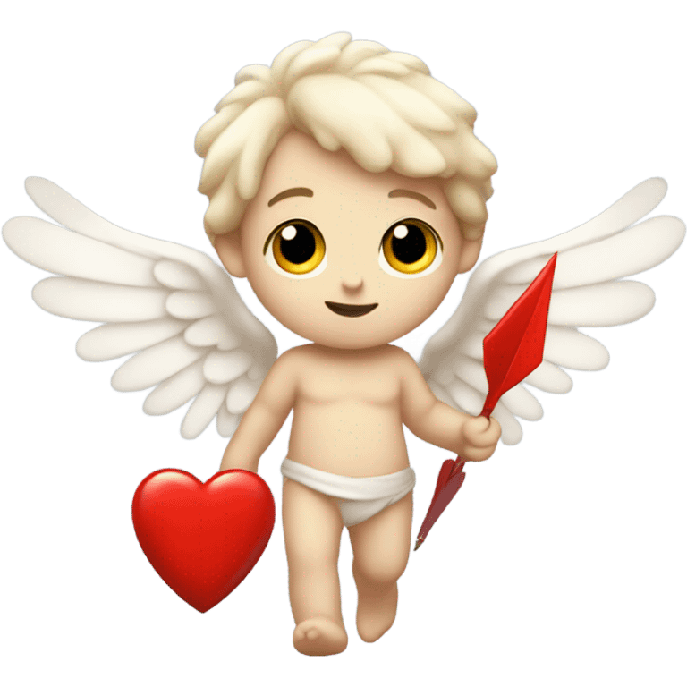 Photo of Pale cute cupid with red arrow emoji