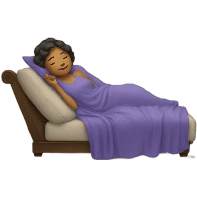 Femme couchée emoji