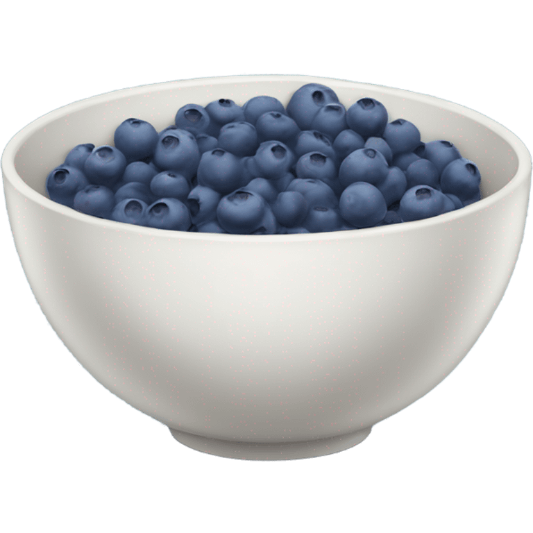  bowl with blueberries emoji