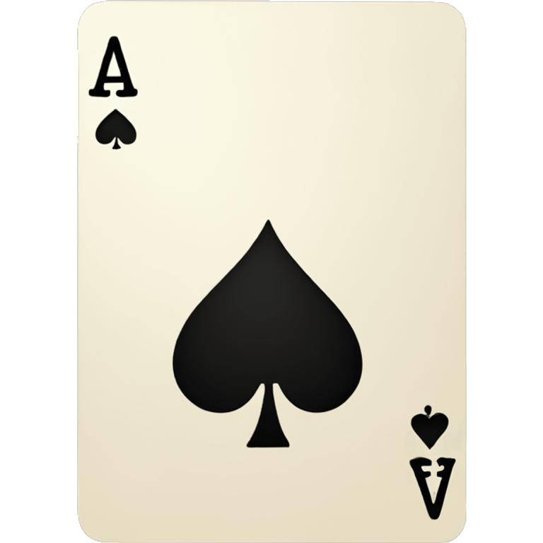 Ace of spades card emoji