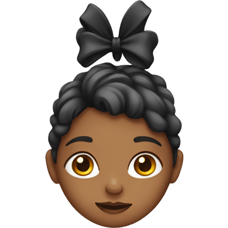 girl with bow emoji