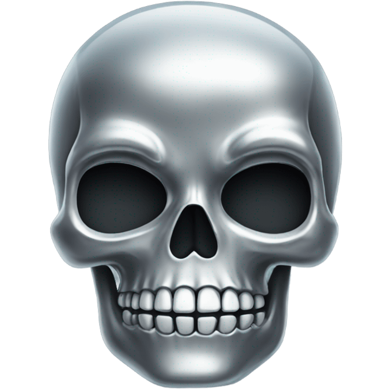 Chrome skull emoji