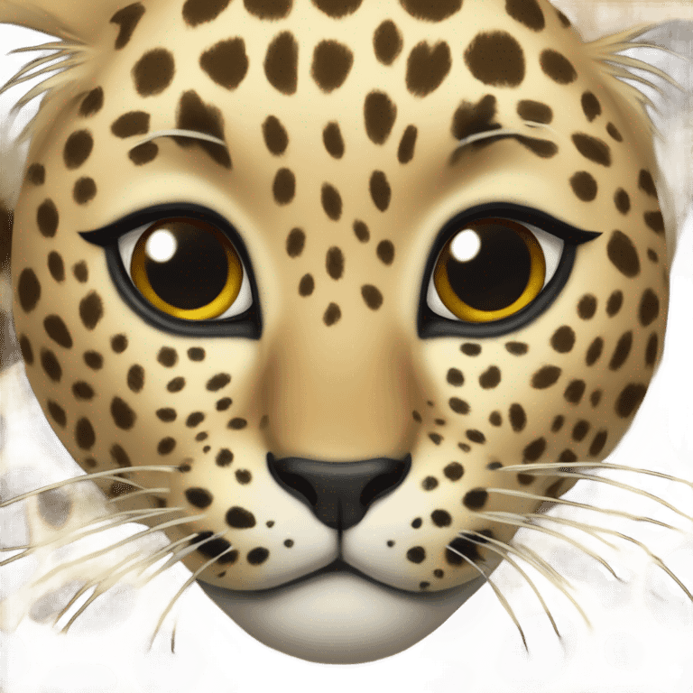 Leopard heart emoji