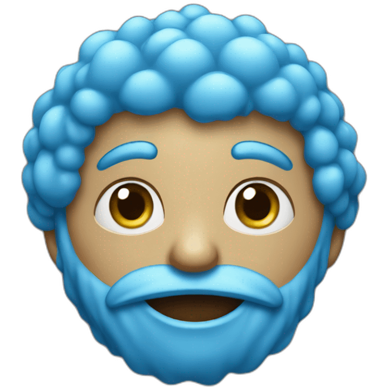 blue raspberrry emoji