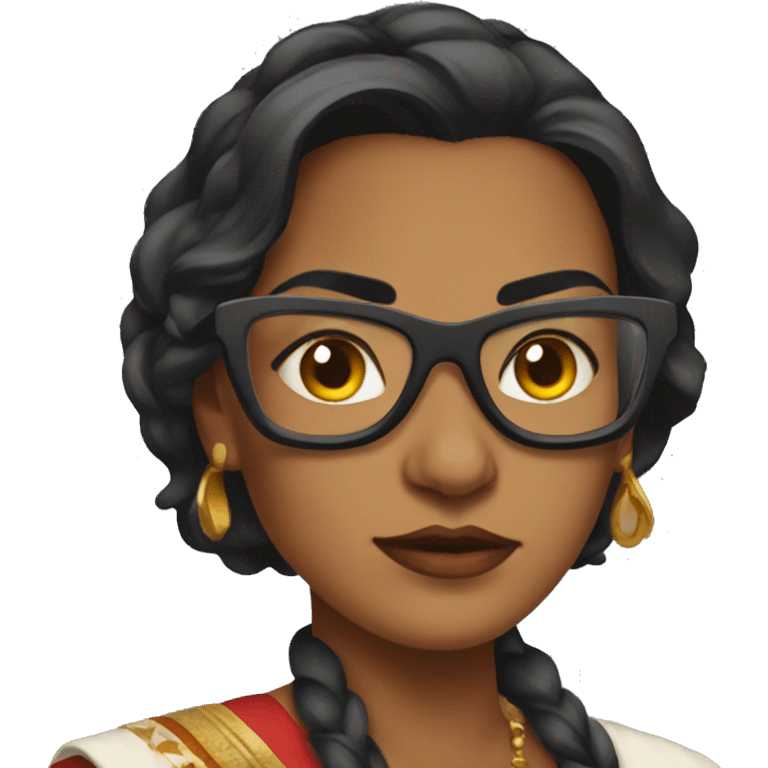 indian badass powerwoman emoji