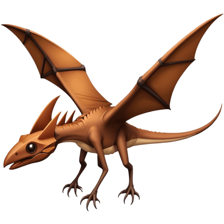 Pteranodon flying dino emoji