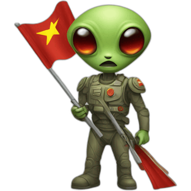 communist-alien-with-flag emoji