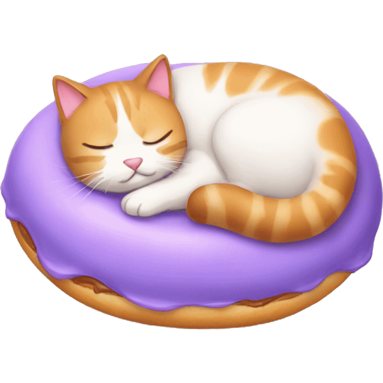 sleeping donut cat emoji