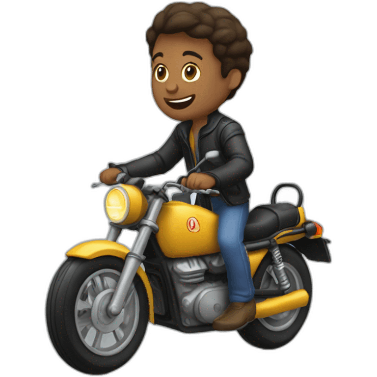 zoé sur ça moto  emoji