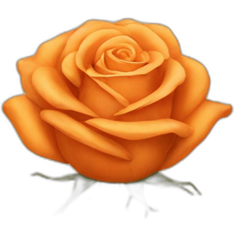 orange rose emoji