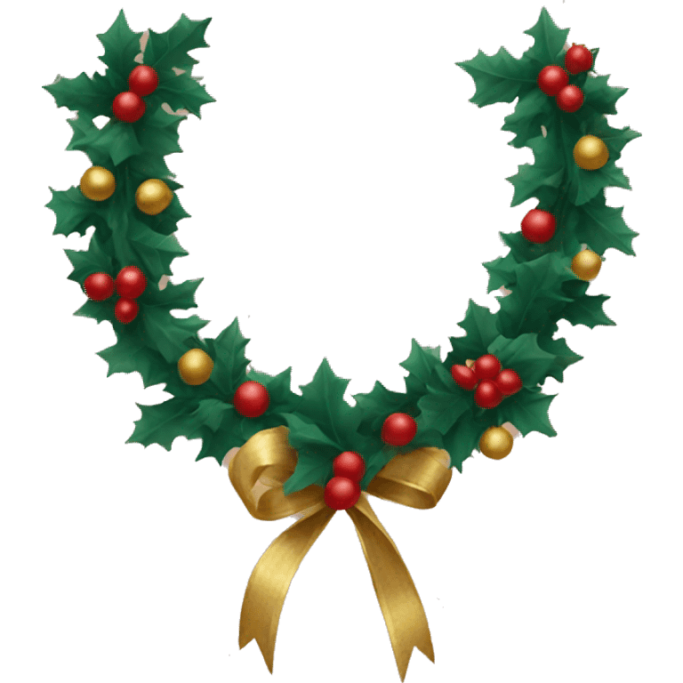 Christmas garland  emoji