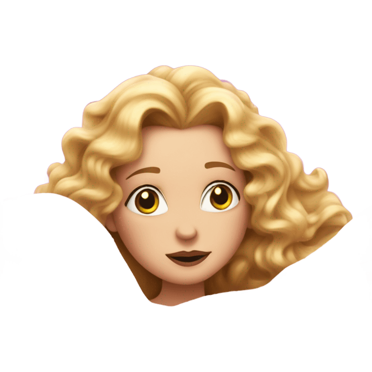 Glinda from wicked in her pink dress is sick coverd by a blanket emoji