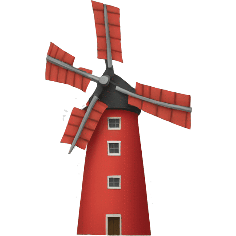 Red windmill emoji