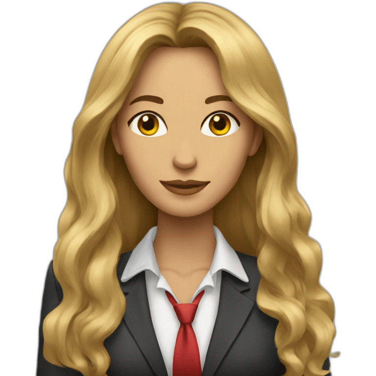 3 long haired boss women emoji