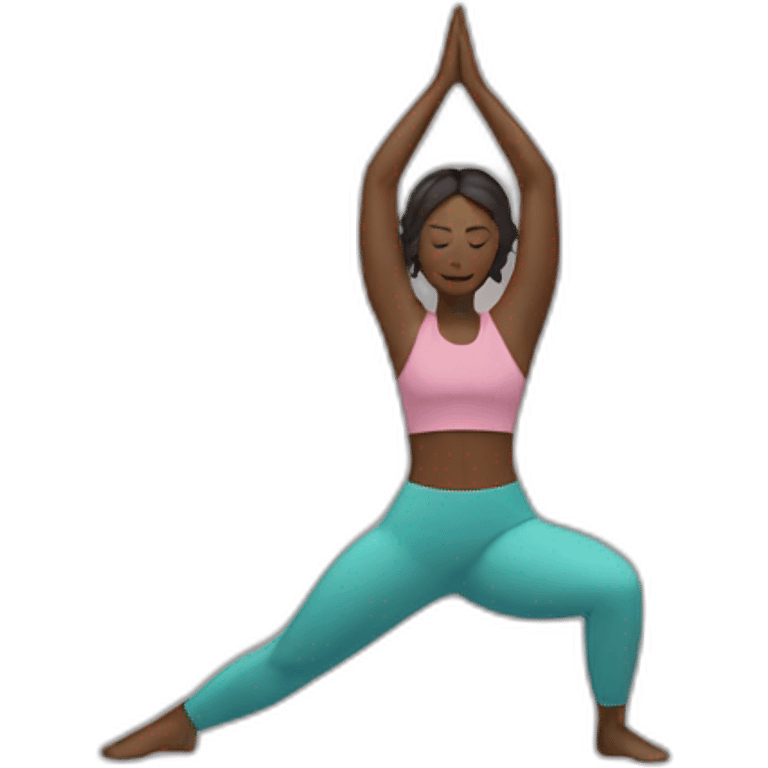 Juliette doing yoga emoji