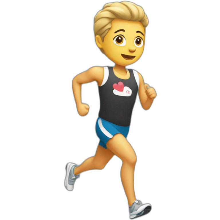 I love running emoji