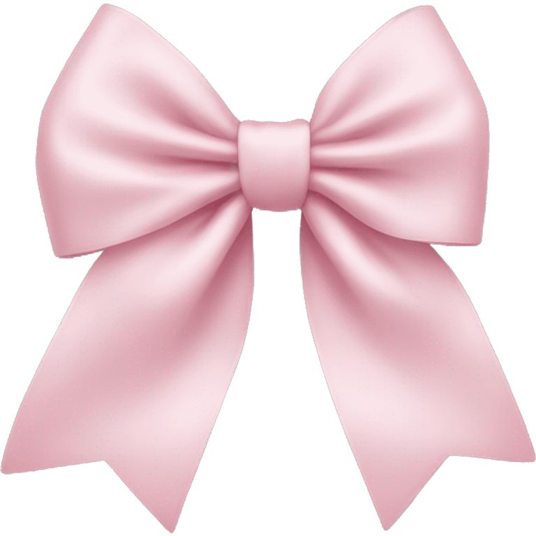 Pale pink bow emoji