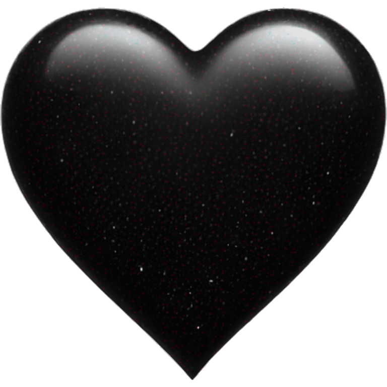 black heart with sparkles around  emoji