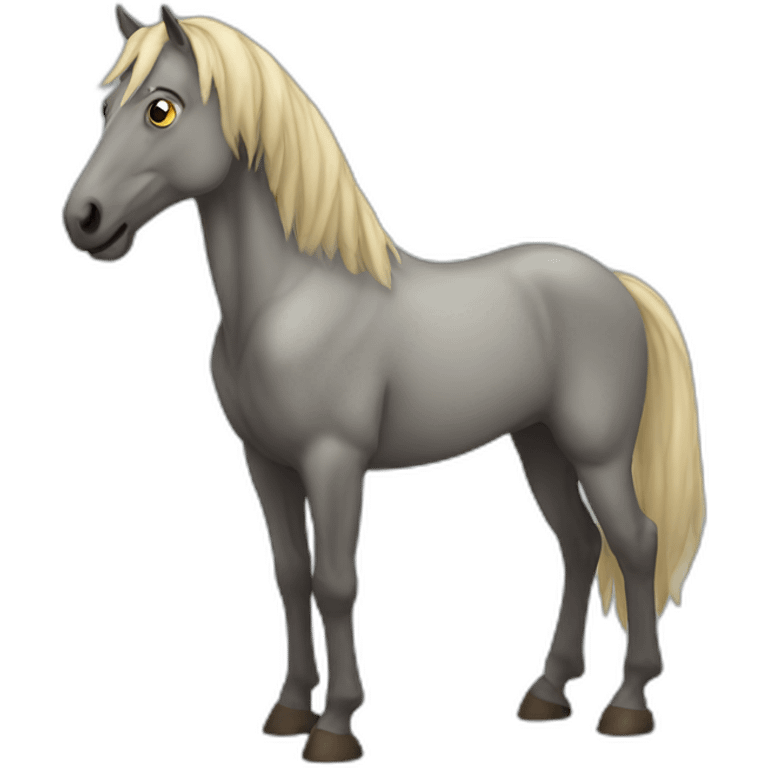 Cursed horse emoji