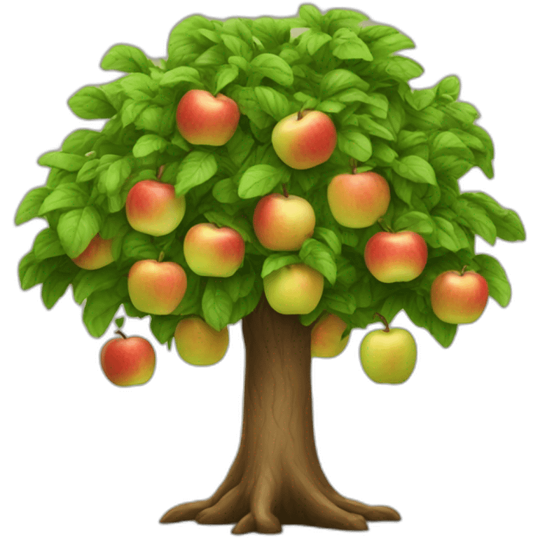 arbre avec des pommes emoji