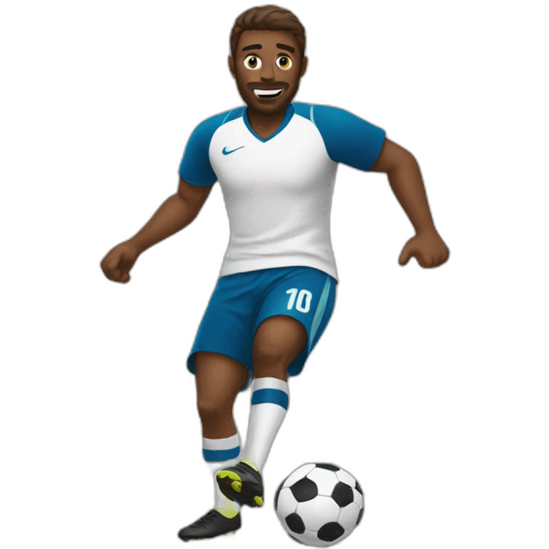 Man playing soccer emoji