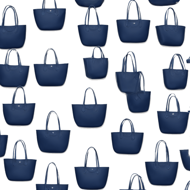 navy blue longchamp tote bag emoji