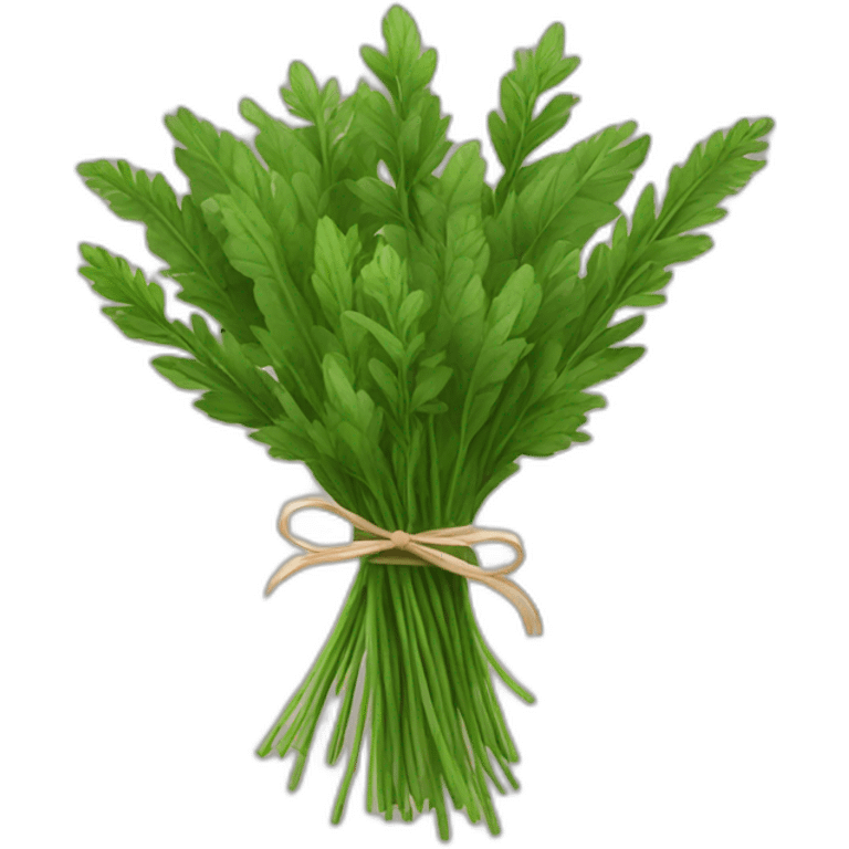 bouquet of green herbs emoji