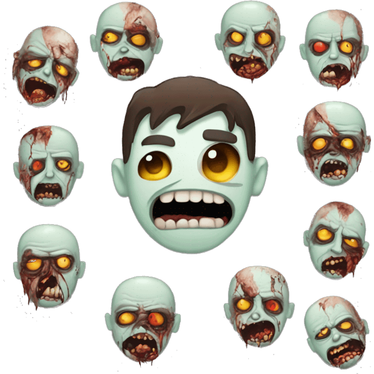 Zombie con i cuori emoji