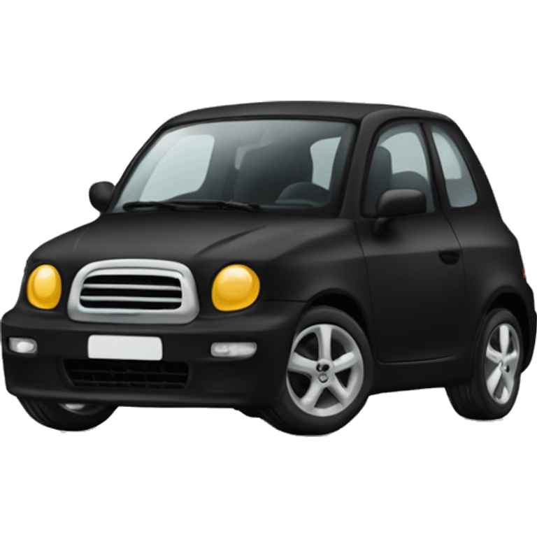 little-car-black emoji