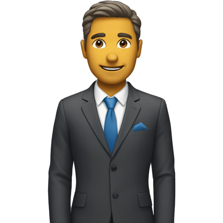 a man in 啊suit emoji