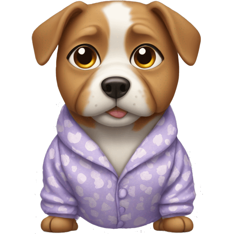 Dog wearing pajamas  emoji