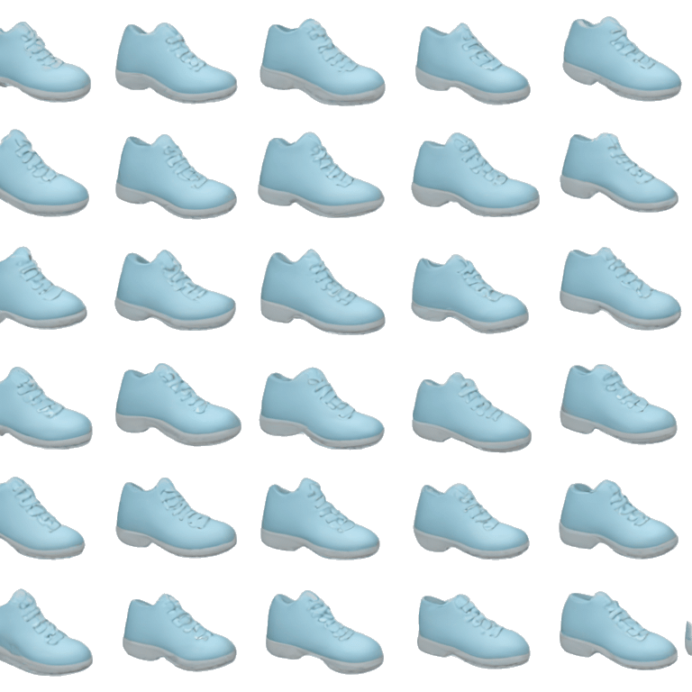 pastel blue shoes emoji