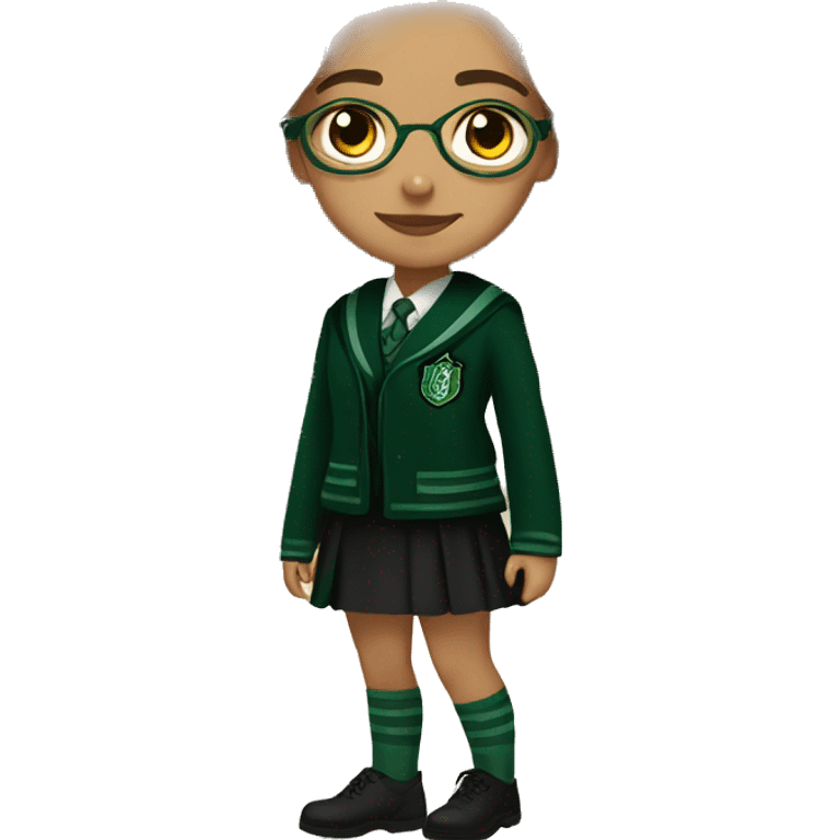 Slytherin girl as me in Hogwarts emoji