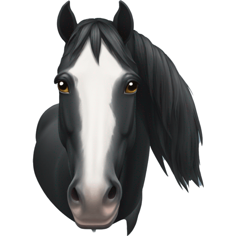 Black horse emoji