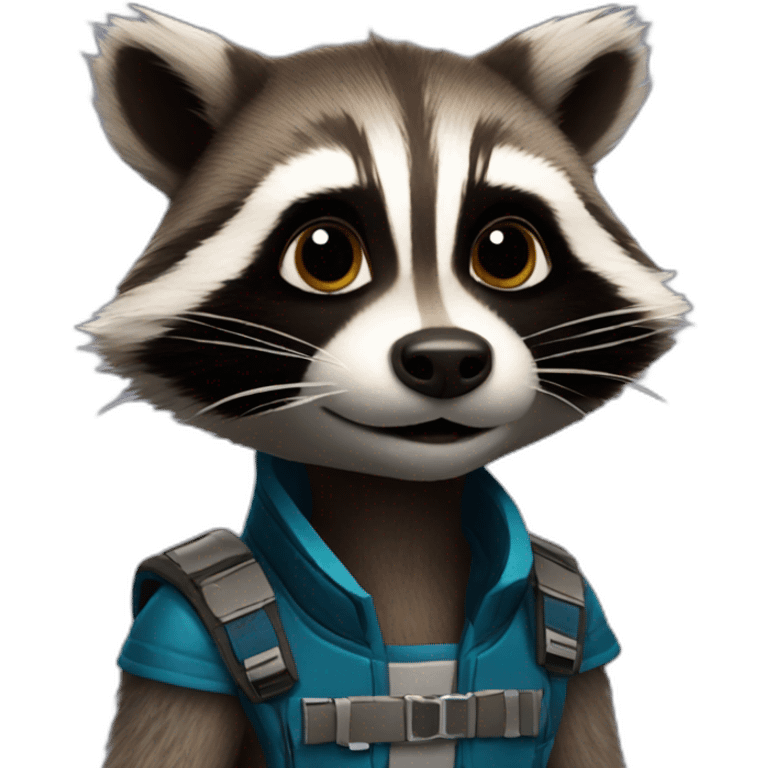 Rocket racoon emoji