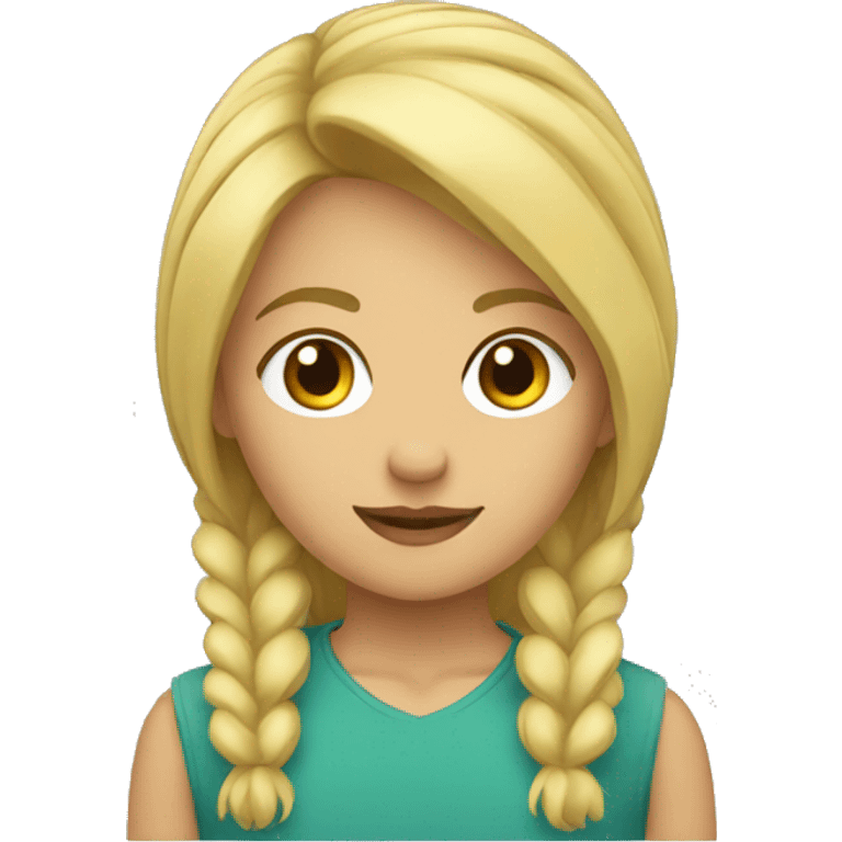 Rubia con pestañas  emoji