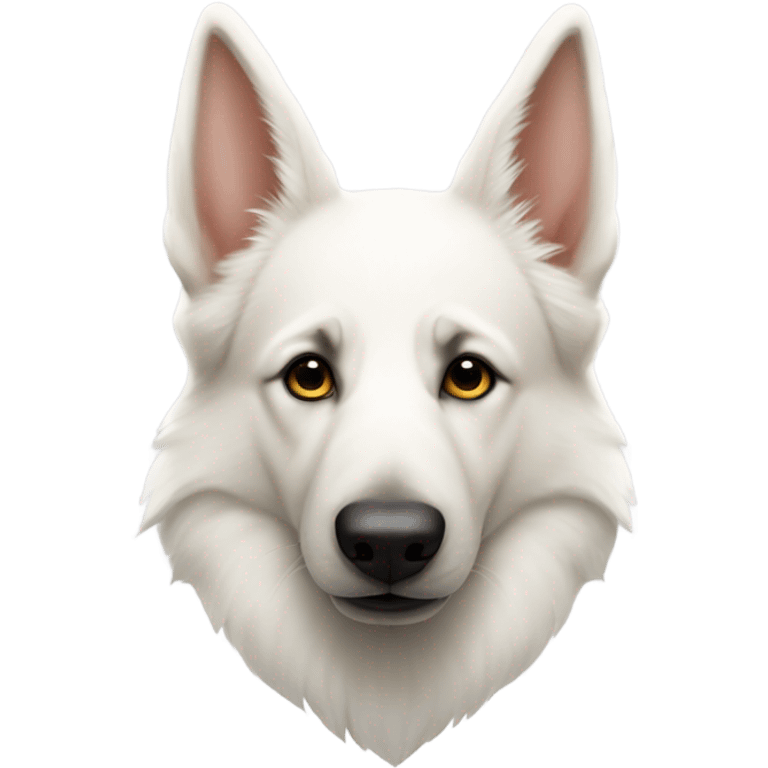 White German shepherd  emoji