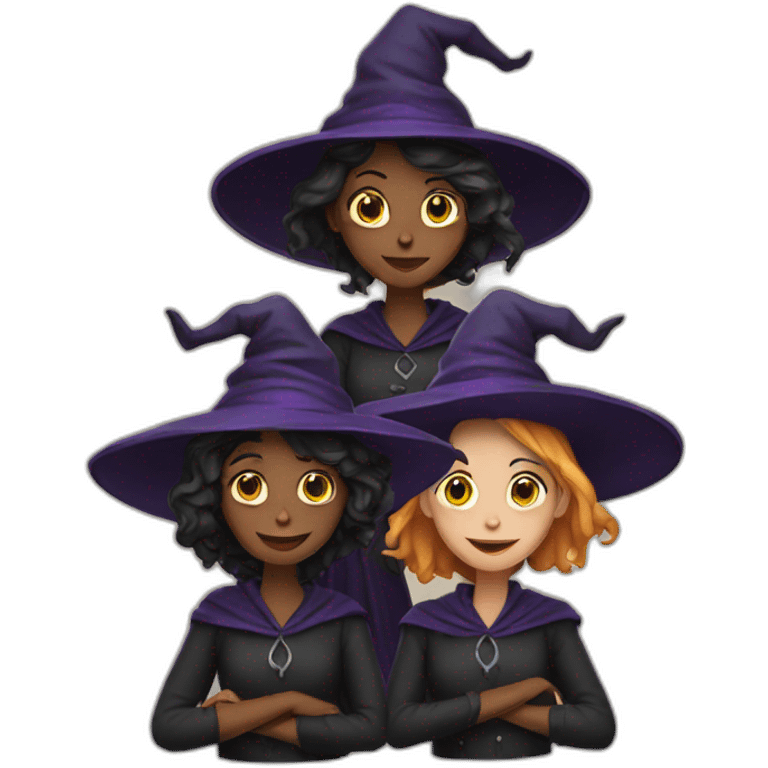 three witches emoji