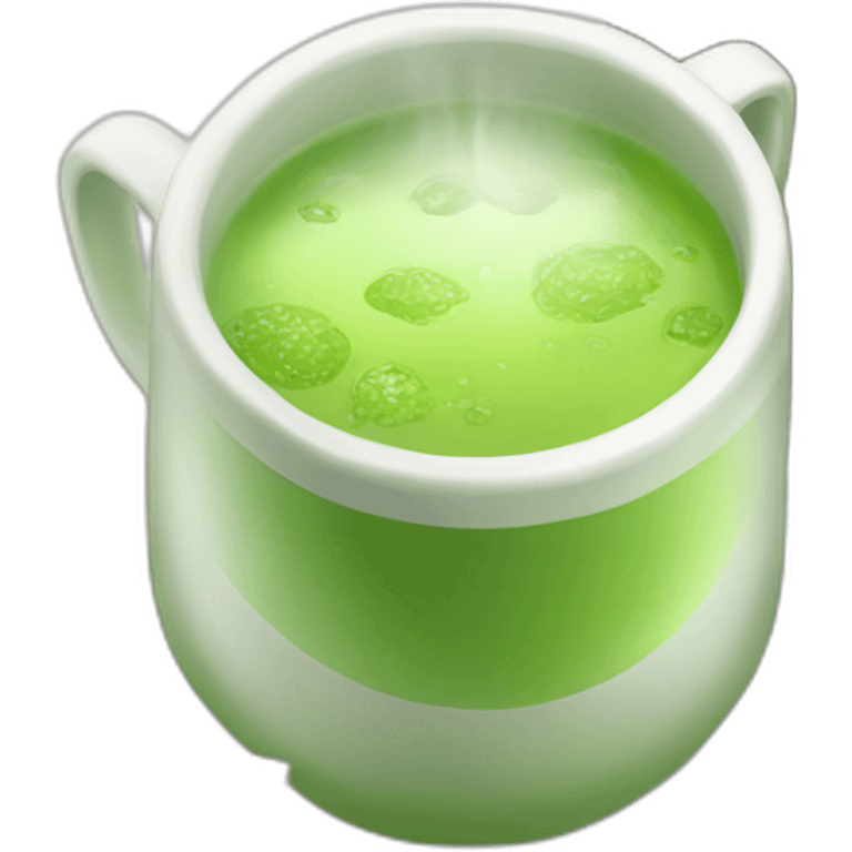 cold light green tea emoji