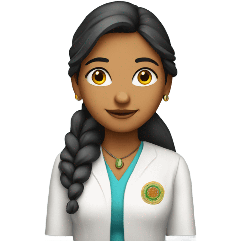 Pretty Indian girl with PhD emoji