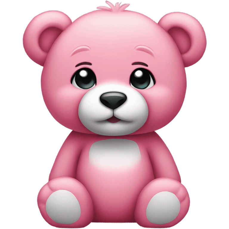 Pink teddy bear emoji