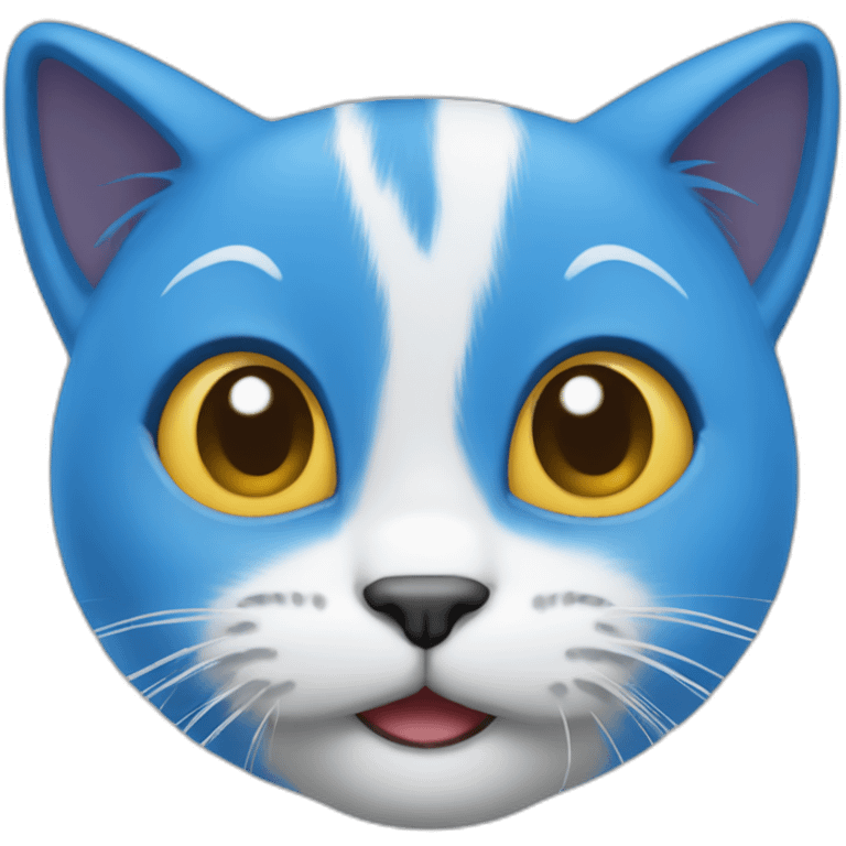 Blue Smurf cat emoji