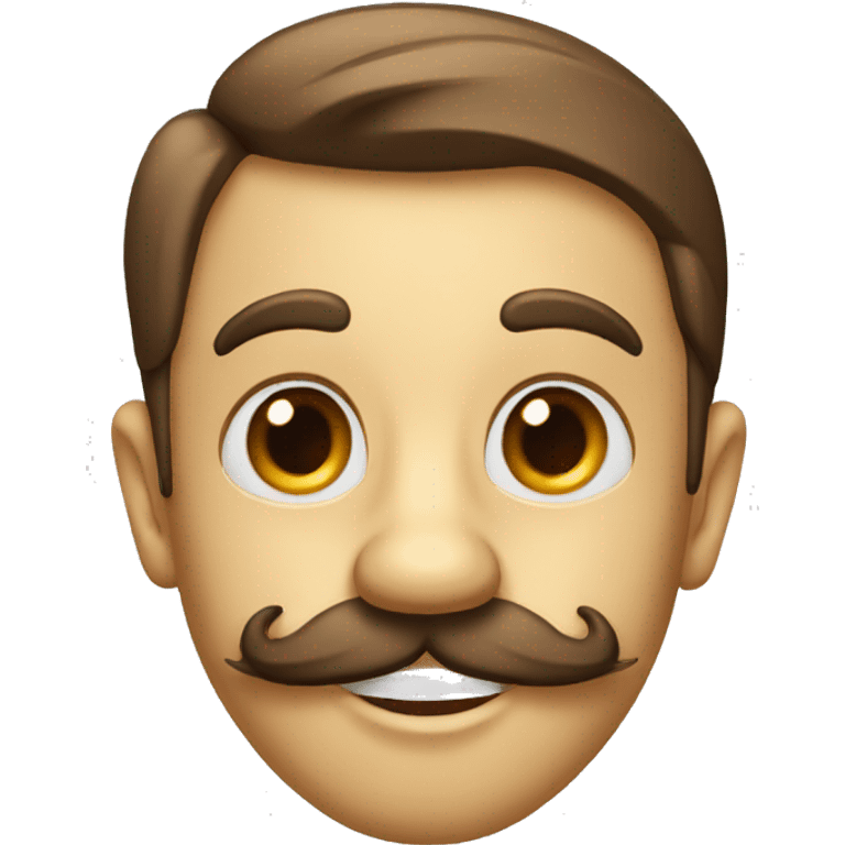 Pinocchio with a long nose and mustache emoji