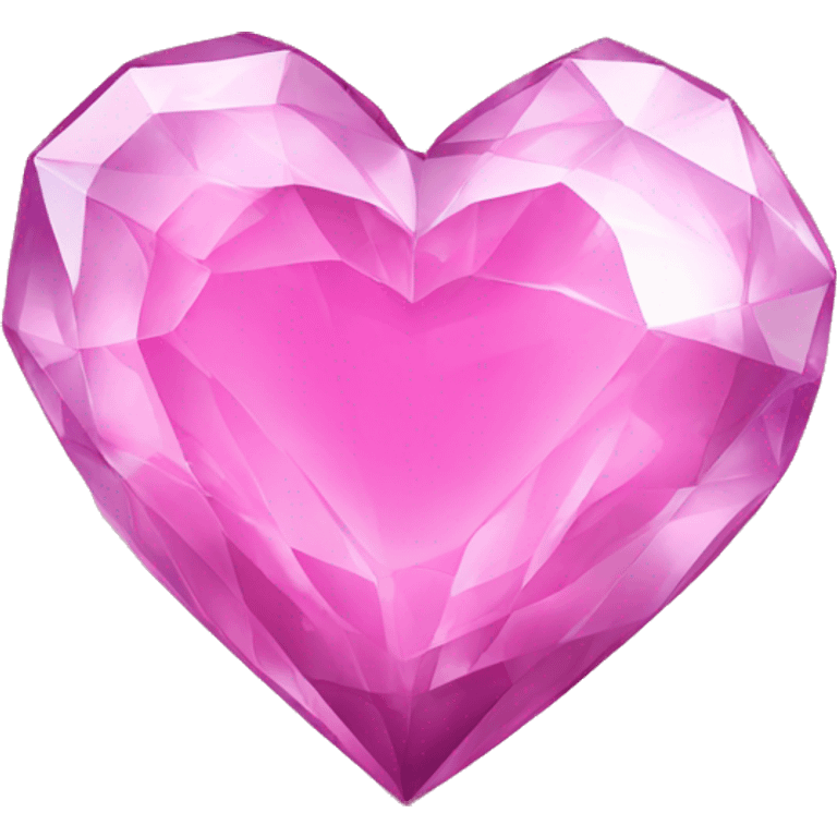 pink crystal heart emoji