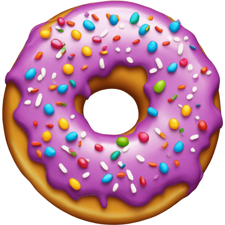 Sprinkle donut emoji