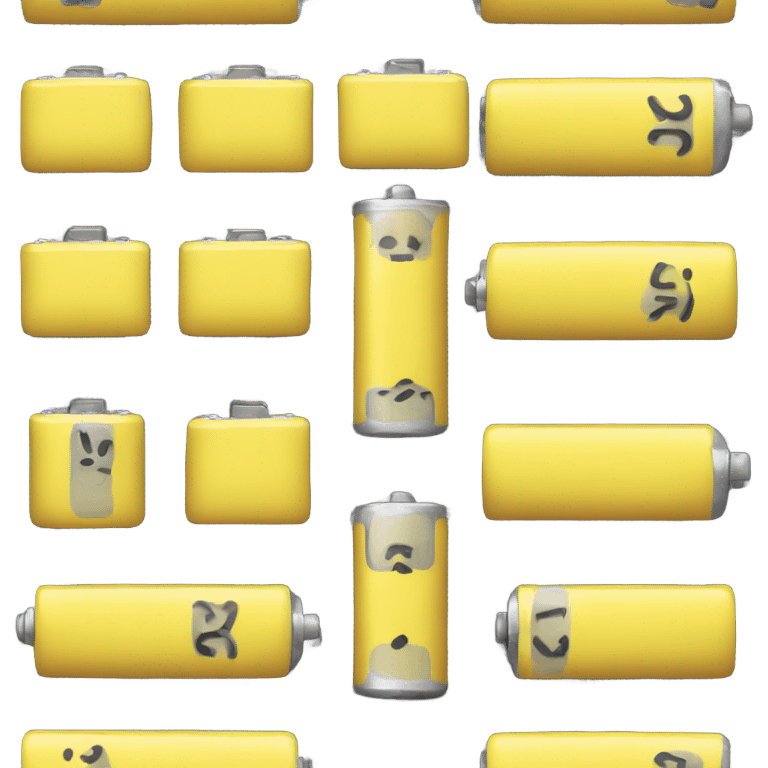 Yellow Sad battery  emoji