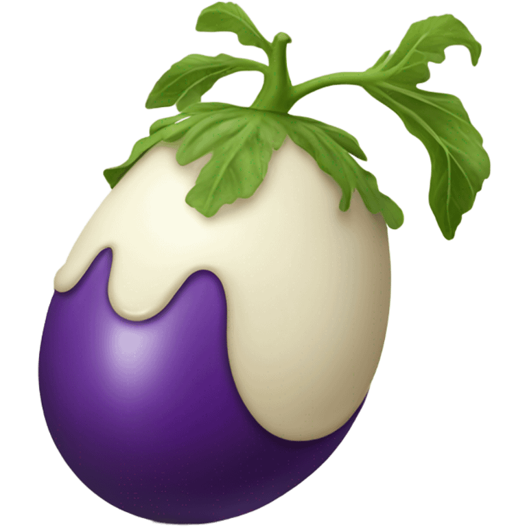 silly egg plant emoji